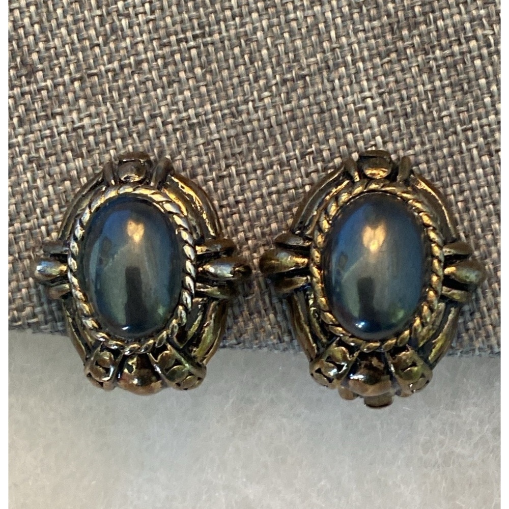 ✨Host Pick✨Vintage Cabochon Clip-on Earrings